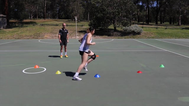 Footwork drill netball coaching