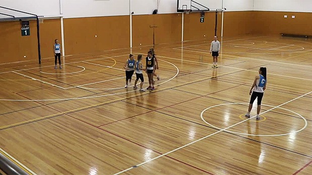 Centre pass split strategy netball coaching setup
