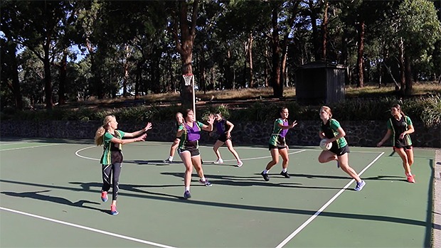 Crosscourt drill transition netball coaching coach