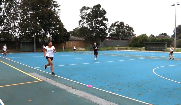 Netball interval sprints fitness drill coaching