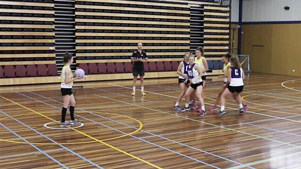netball centre pass defence wall coaching
