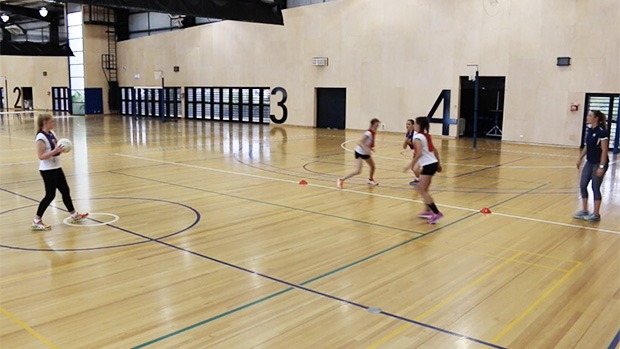 centre pass double team netball coaching