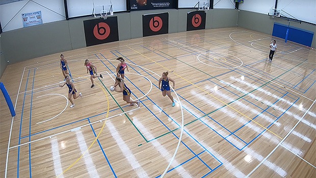 Noeline Taurua build the weave netball drill