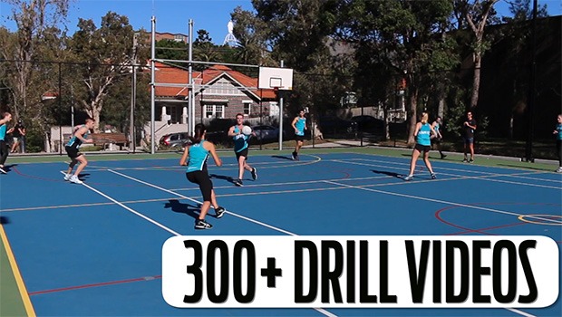 netball drill coaching