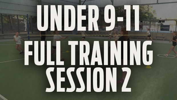 Under 9 Under 11 Netball training session