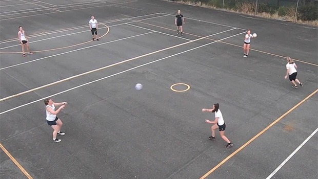 NETBALL DRILL LINK THE CHAIN