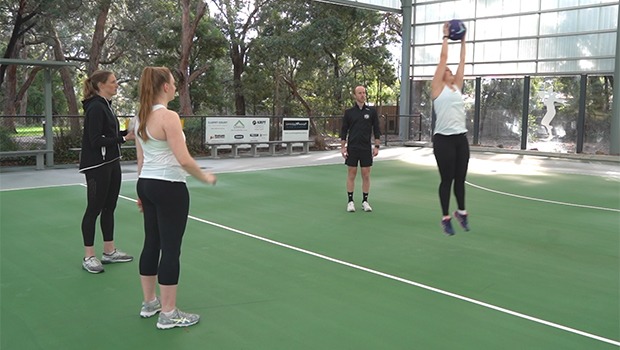 DEFENSIVE BACK AND UP NETBALL DRILL