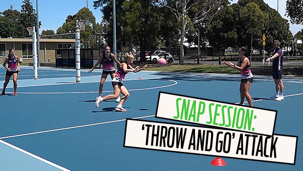 Throw and go netball