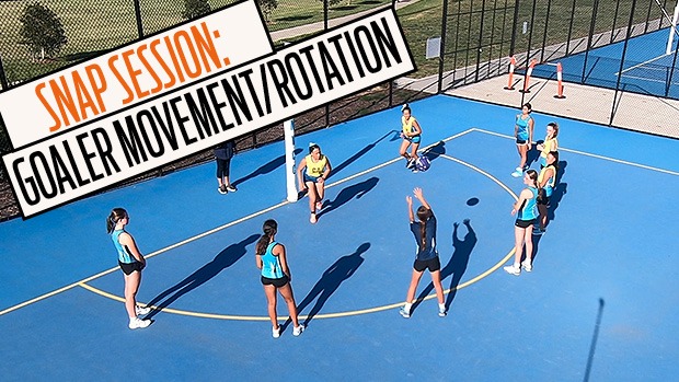 Netball session goaler rotation