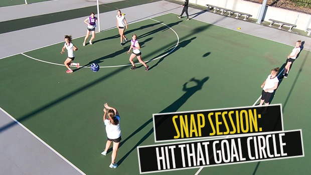 HIT GOAL CIRCLE SNAP NETBALL SESSION