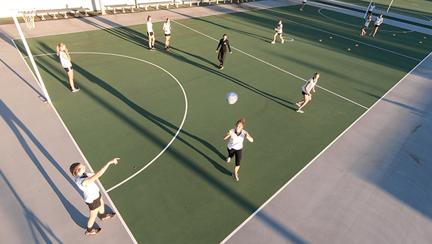Deep option transitions netball drill