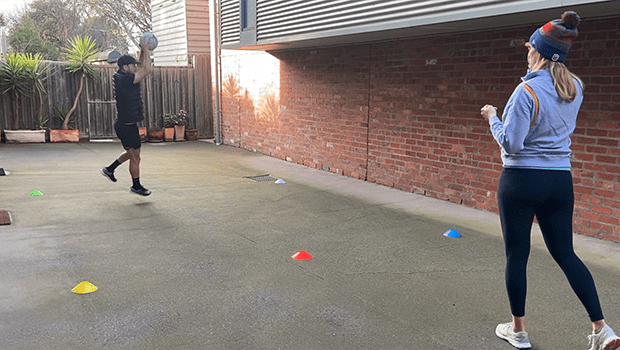 NETBALL DRILL BACKSPACE BALLS