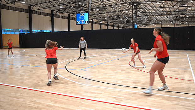TEGAN PHILIP NETBALL DRILL HALF-A-COURT CONNECTIONS