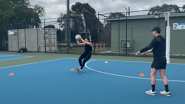 NETBALL DRILL CONTEST IT WORK IT