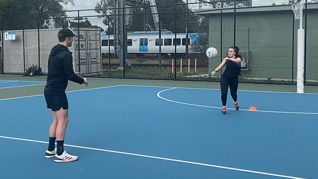 THROW AND GO NETBALL DRILL