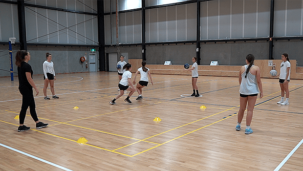 Gabby Sinclair netball drill