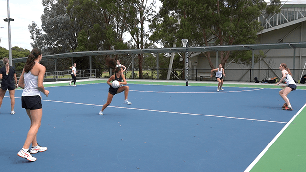 SHORT LONG TRAMLINES NETBALL DRILL
